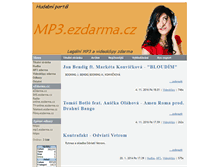 Tablet Screenshot of mp3.ezdarma.cz